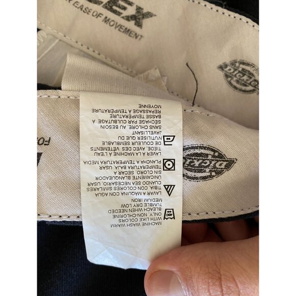 Dickies 874 Flex Original Fit Mens Black Pants Size 36x30 Cotton-Blend Workwear - Picture 6 of 8
